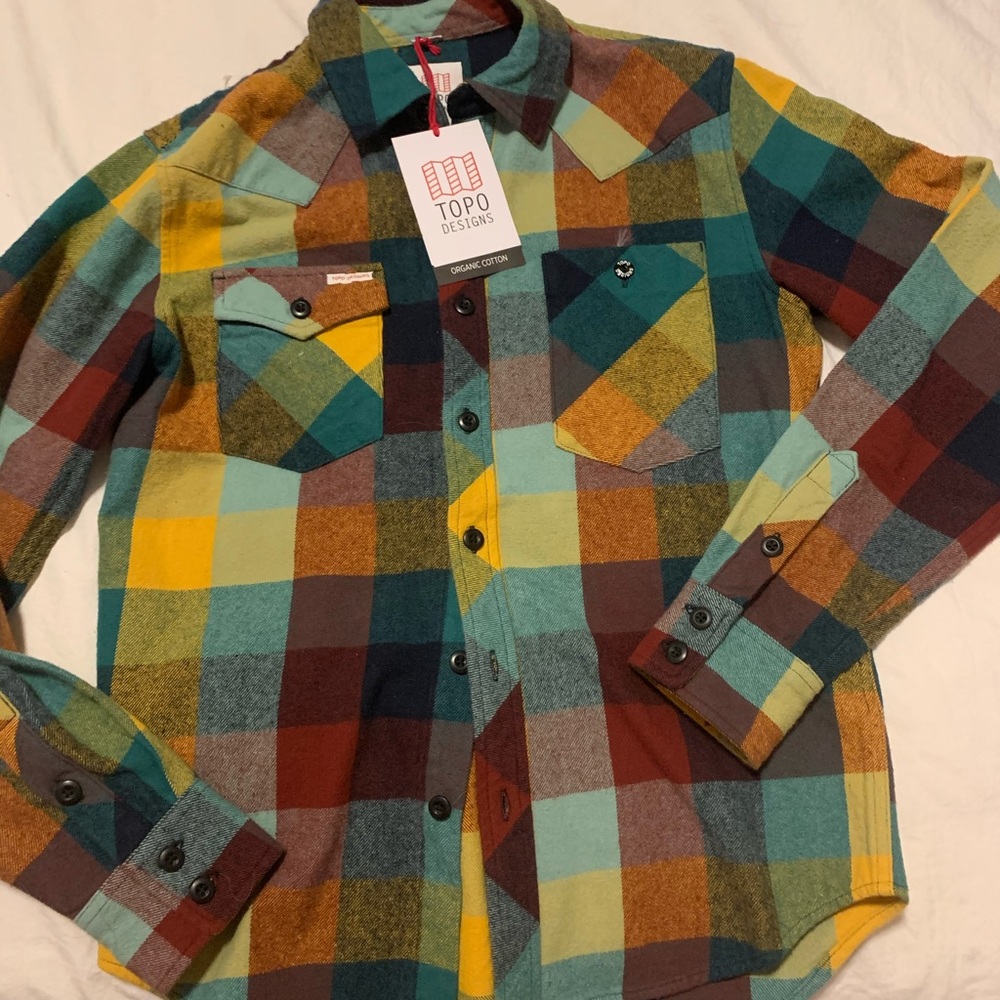 NEW- Topo Designs Heavy Weight Flannel